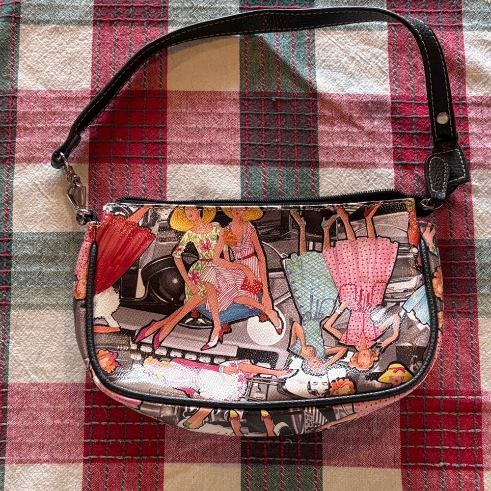 Sydney Love Black and Multicolor Shoulder Bag